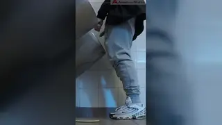 European Twinks Share a Handjob at the Urinals