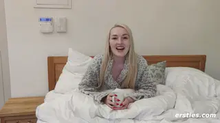 Blonde Teen Rides Toy to Climax in POV