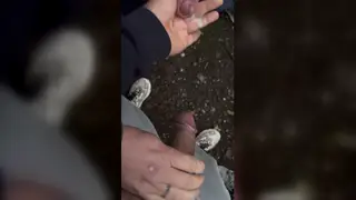 Latino Bear Gets a Handjob Outdoors During Cruising