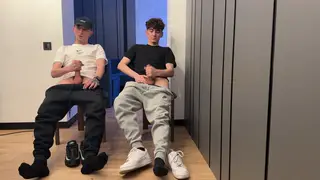 Hairy Lads Stroke Uncut Cocks to Climax