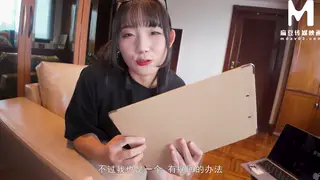 Petite Asian Tenant Rides Landlord in His Apartment