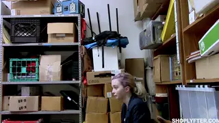 Petite Tattooed Teen Gives Blowjob in Public Spot