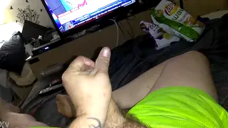 Solo Guy Strokes to an Explosive Cumshot Finish
