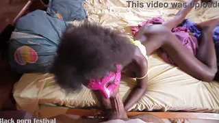 Petite Ebony Neighbour Invites Herself In for Sex
