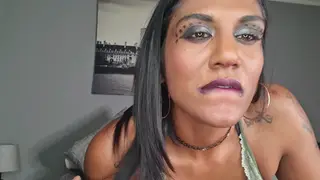 Indian Babe Takes a Facial in POV Lingerie Show