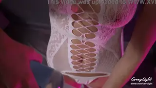 Curvy Stepmom Helps Stepson Finish in Her Panties