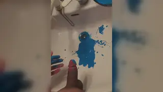 Asian Man Injects Paint Into Bladder Then Pisses