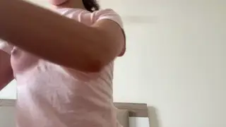 Petite European Solo Plays with Sensitive Nipples