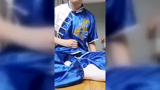 Asian Stud Shows Off Martial Arts Gear