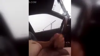 Hairy Bear Strokes His Thick Cock Solo