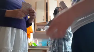 Stepsister and Girlfriend Explore Lesbian Toys in Kitchen