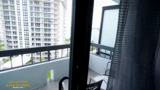 Petite Step-Sister Gagging on Her Stepbrother's Huge Cock