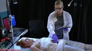 Redhead Cheerleader and Doctor Share Lesbian 69 in Clinic
