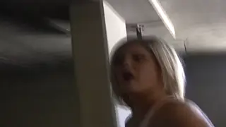 Blonde Busty Milf Rides Deep in Lingerie