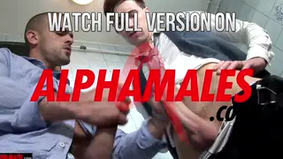 Muscular Europeans Share Oral Heat in a Public Restroom