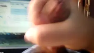 Solo Guy Strokes to Explosive Cumshot in a Homemade Clip