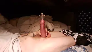 Smooth Twink Tests Large Toy During Solo Session