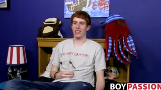Redhead Twink Shows Off Toys in Casting Solo