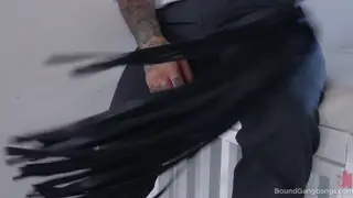 Mature Domme Controls a Rough Gangbang with Double Penetration