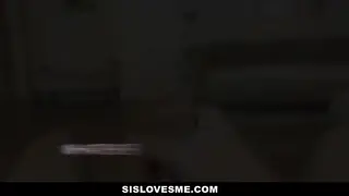 Petite Blonde Stepsister Takes Doggystyle Cumshot