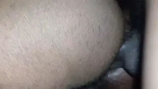 Older Ebony Man Rims Partner Before BBC Penetration