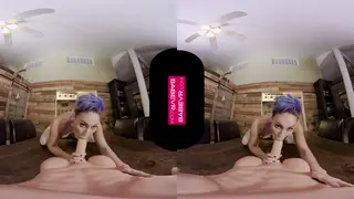 Busty MILF Teases in Stockings for VR Solo Session