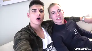 Muscular Couple Fucks Bareback in a Car Before Moving Outdoors