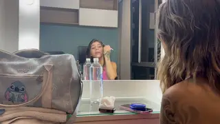 Tattooed Blonde Latina Takes Creampie in POV