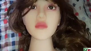 Ebony European Performer Fucks a Sex Doll