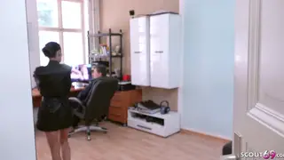 Tattooed European Stepmom Gives Stepson POV Handjob