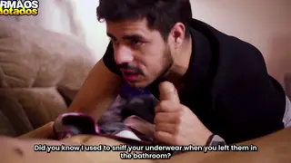 Muscular Latino Seduces His Stepdad in a Steamy Sauna Session