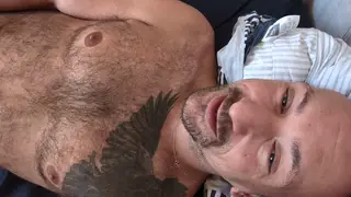 Mature European Daddy Works His Uncut Cock POV