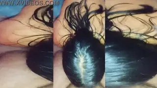 Latina Rides Hard After Mirror Blowjob