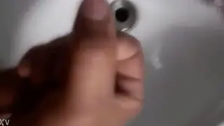 Latino Watchman Strokes Himself in Uniform