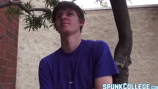 Latino Twink Sucks Cock While Teased with a Butt Plug