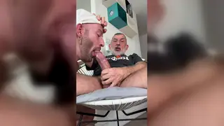 Hairy Mature Stepdad Barebacks Muscular Stepson Deep