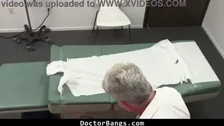 Doctor and Nurse Share a Shy Patient in the Clinic
