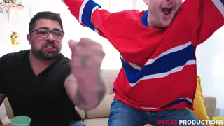 Petite Brunette Takes Anal in a Cosplay Threesome