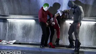 Blonde in Cosplay Shares a Wild Threesome