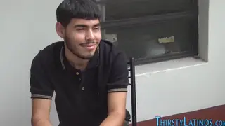 Latino Stud Sucks Cock and Strokes to Climax in POV