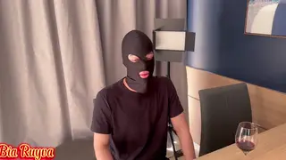 Latina Wife Services Raffle Winner While Husband Watches