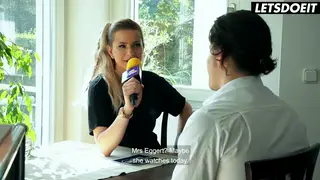 Tattooed European MILF Seduces a Muscular Stranger
