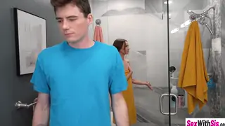 Petite Stepsister Gives POV Deepthroat Before Rough Sex