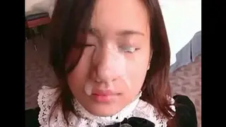 Asian Compilation Delivers Facial After Facial
