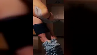 Bound Middle Eastern Hunk Takes a Rough Table Fuck
