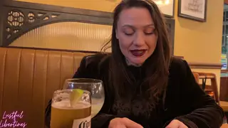 Hairy Milf Cheats in a Club Bathroom for a Facial