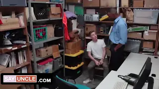 Hairy Twink Takes BBC Raw in Police Uniform