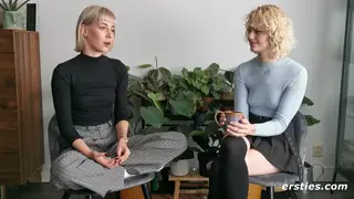 Blonde Lesbians Share a Magic Wand for Intense Orgasms
