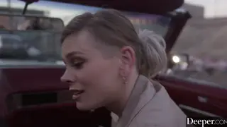 Blonde Wife Cheats on Husband With Deep Blowjob