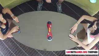 Amateur Pair Turns a Tabletop Game into Spanking Play